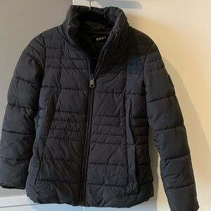 Ladies DKNY, gray winter puffer jacket
